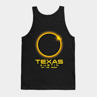 Austin Texas Tx Total Solar Eclipse 2024 Tank Top